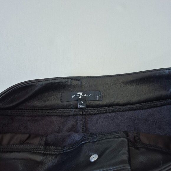 Black Midi Vegan leather Pencil Skirt - Picture 5 of 8